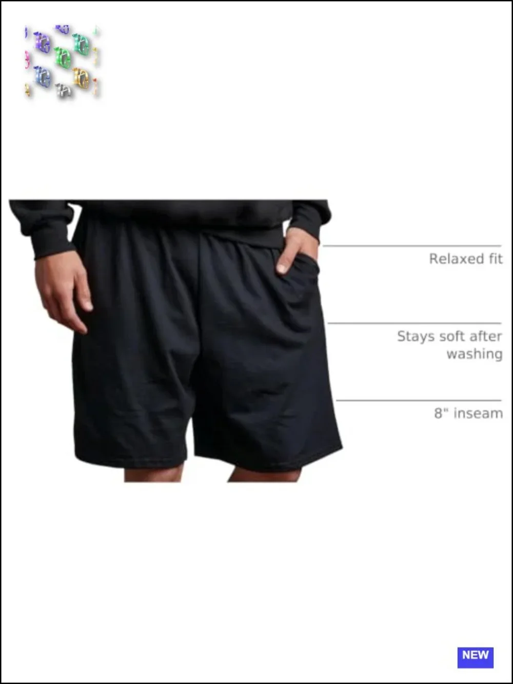 Relaxed Fit Cotton Shorts with Pockets, Adjustable Waist